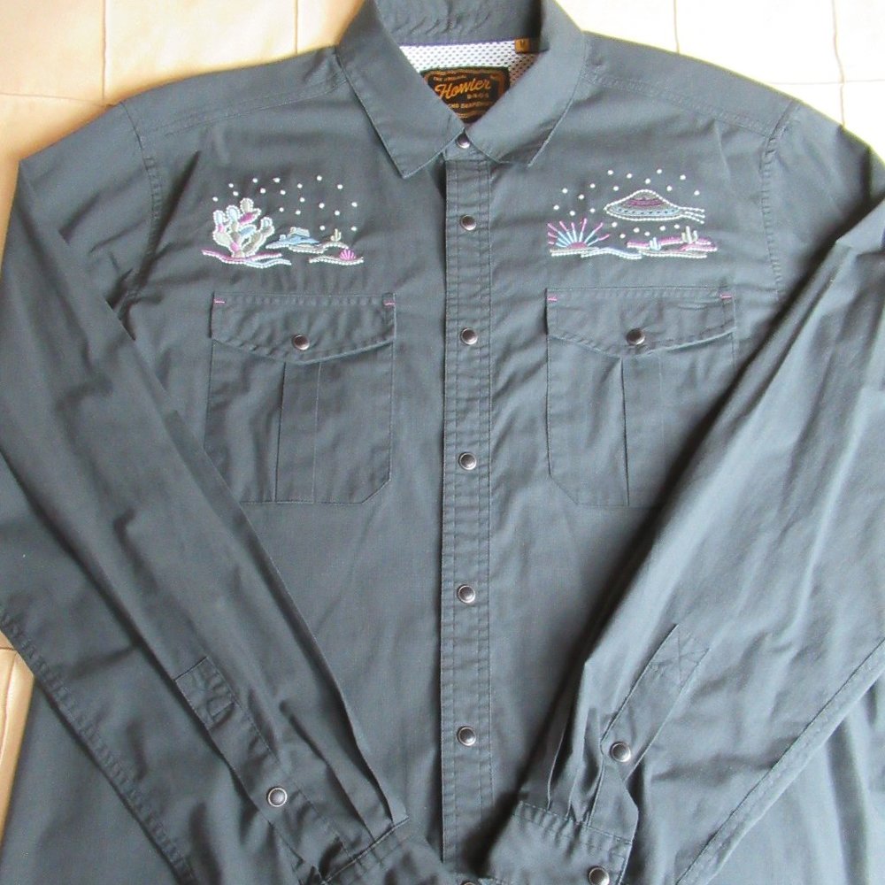 Howler Brothers Gaucho L/S Snapshirt Desert Trip M